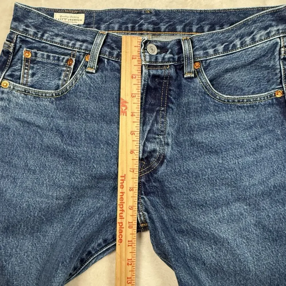Levi’s 501 ST Premium Selvedge Denim Blue Jeans‎ Men's Size 30x32 Big E Tab
